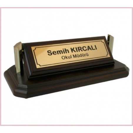 Ahşap Masa İsimlikleri MST169