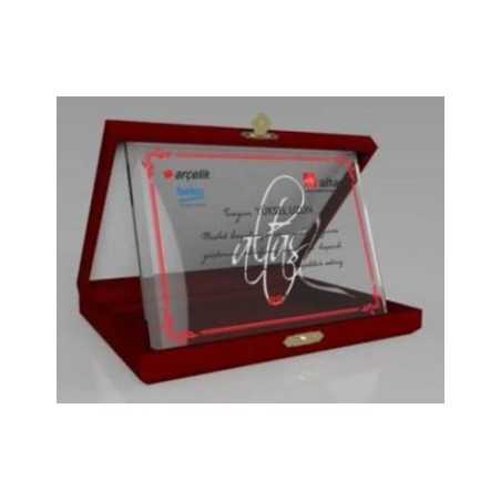 Yatay Kristal Albüm Plaket...